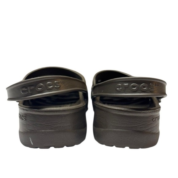 Crocs Womens Mary Jane Shoes Sandals Size 8 Brown Clogs Classic Casual - Picture 5 of 5